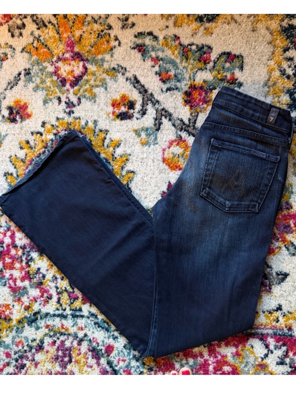 Vintage 7 for All Mankind Flare Jeans size 26 Inseam 30”